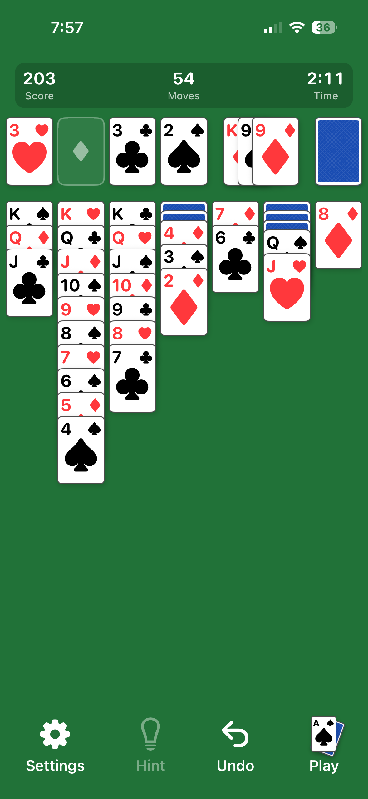 Solitaire 1515 screenshot 3