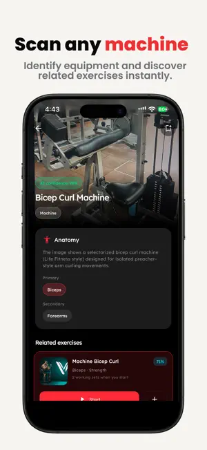 Vyro: AI Gym & Workout Tracker screenshot 1