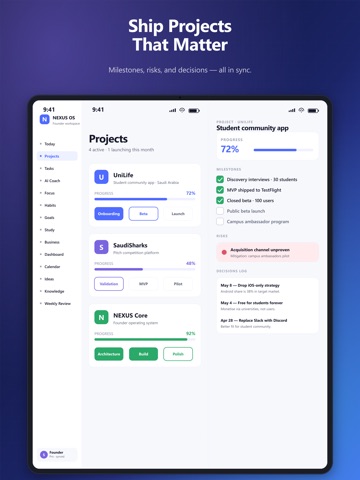 nexusos iPad screenshot