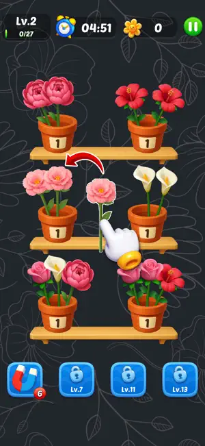 Blossom Sorting: Flower Games screenshot 1
