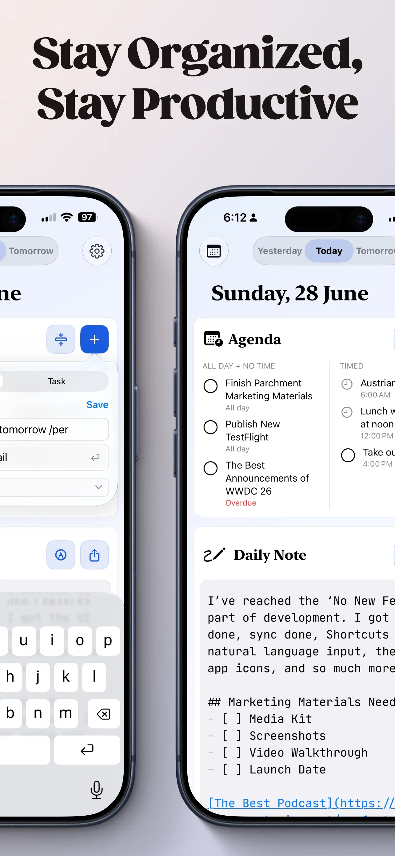 Parchment: Agenda & Daily Note 스크린샷 5