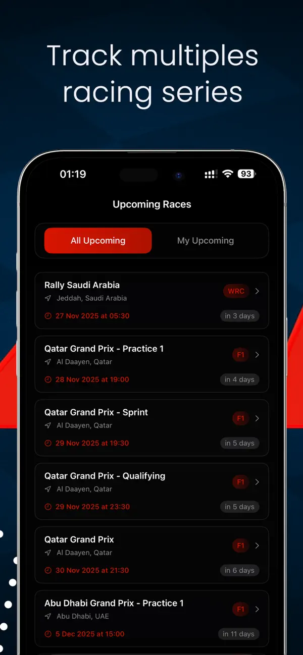 #4. NxtLAP : Racing TV Scores News (iOS) By: Vaidik Dubey