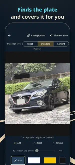 Hide Car Plate - Auto Replace screenshot 1