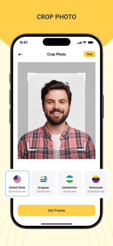Passport Photo ID: AI Headshot iPhone screenshot