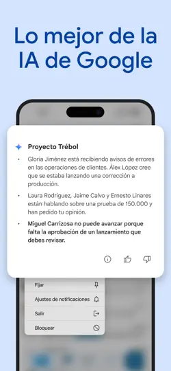Captura de pantalla de Google Chat en iPhone 2