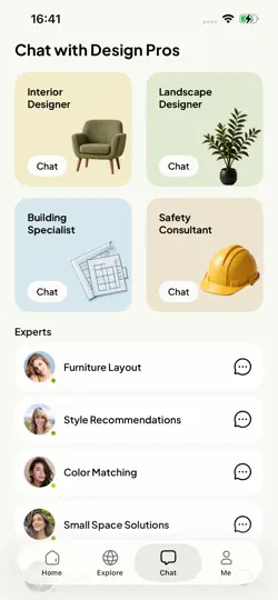 Captura de pantalla de Decorly: AI Home Design en iPhone 3