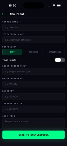 MyPlant Journal: LeafLog screenshot