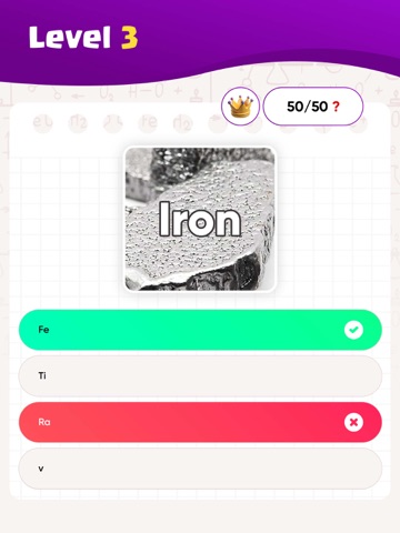 Periodic Table Elements Quiz・ iPad screenshot