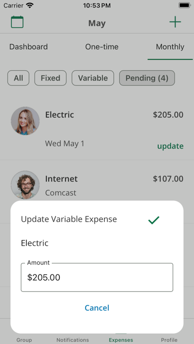 UnityPay: Household Budget Screenshot