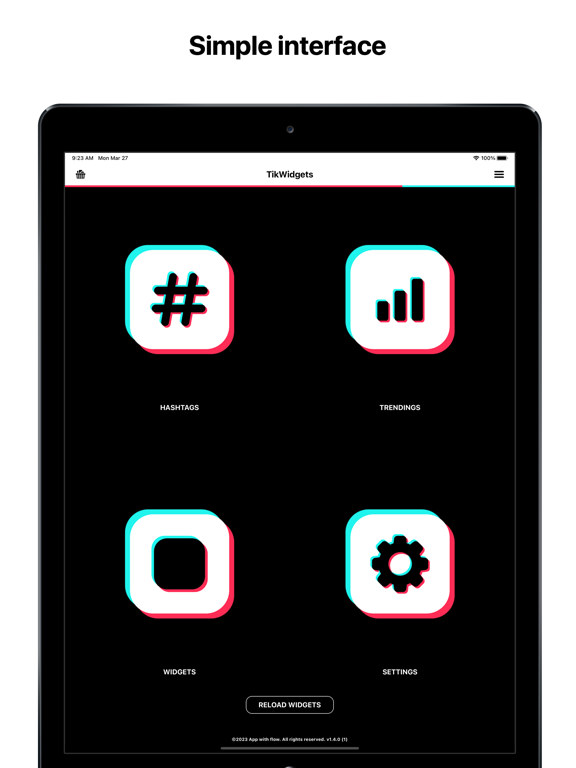 TikWidgets - Stats for TikTok iPad screenshot 4 - Reference app