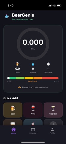 BeerGenie: Drink Counter iPhone screenshot