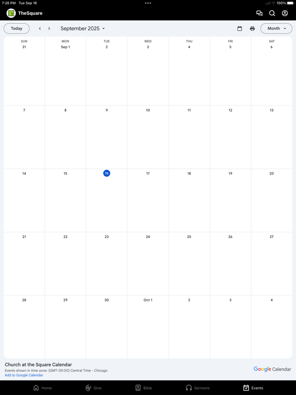 Church At The Square iPad screenshot 3 - Education app