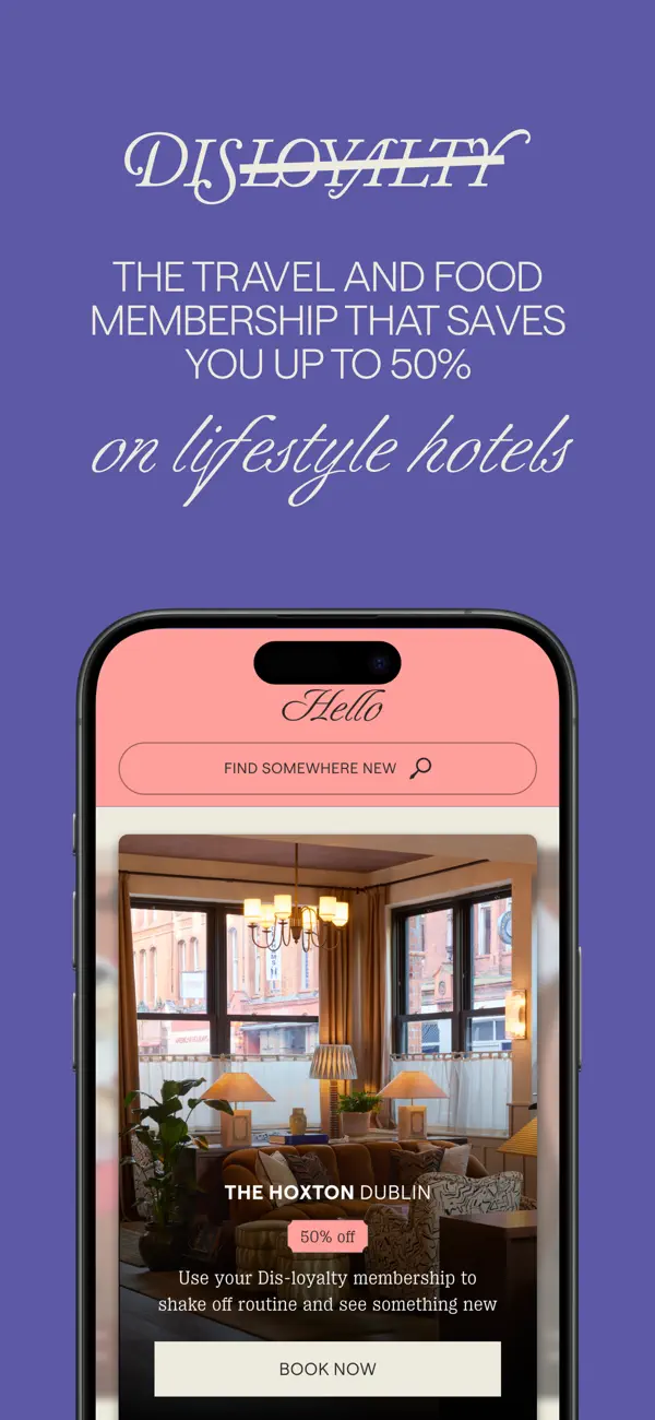Dis-loyalty iOS app screenshot showing feature 1