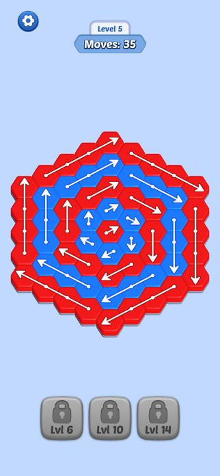 Hexa Arrows: Logic Puzzle Screenshot 1 of 6