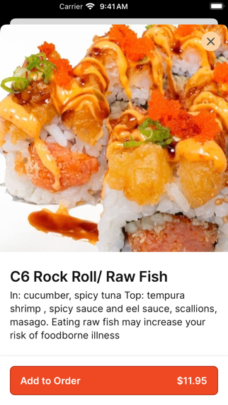 SushiAYCE/All You Can Eat iPhone screenshot 3 - Food & Drink app