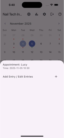 Nail Tech Income Tracker Screenshot 8 of 10