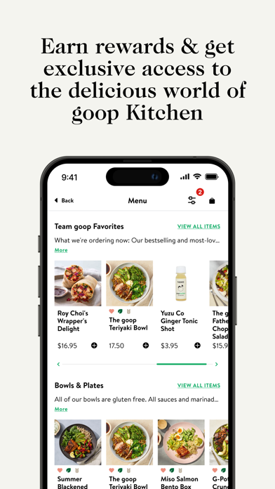 goop Kitchen iPhone screenshot