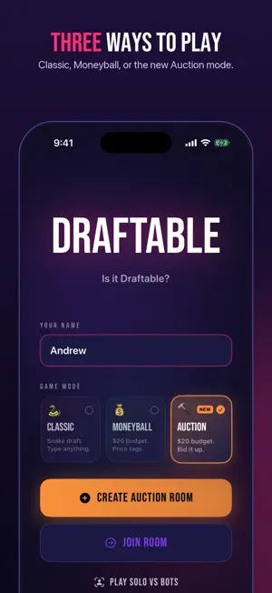 Draftable – Draft With Friends screenshot 1