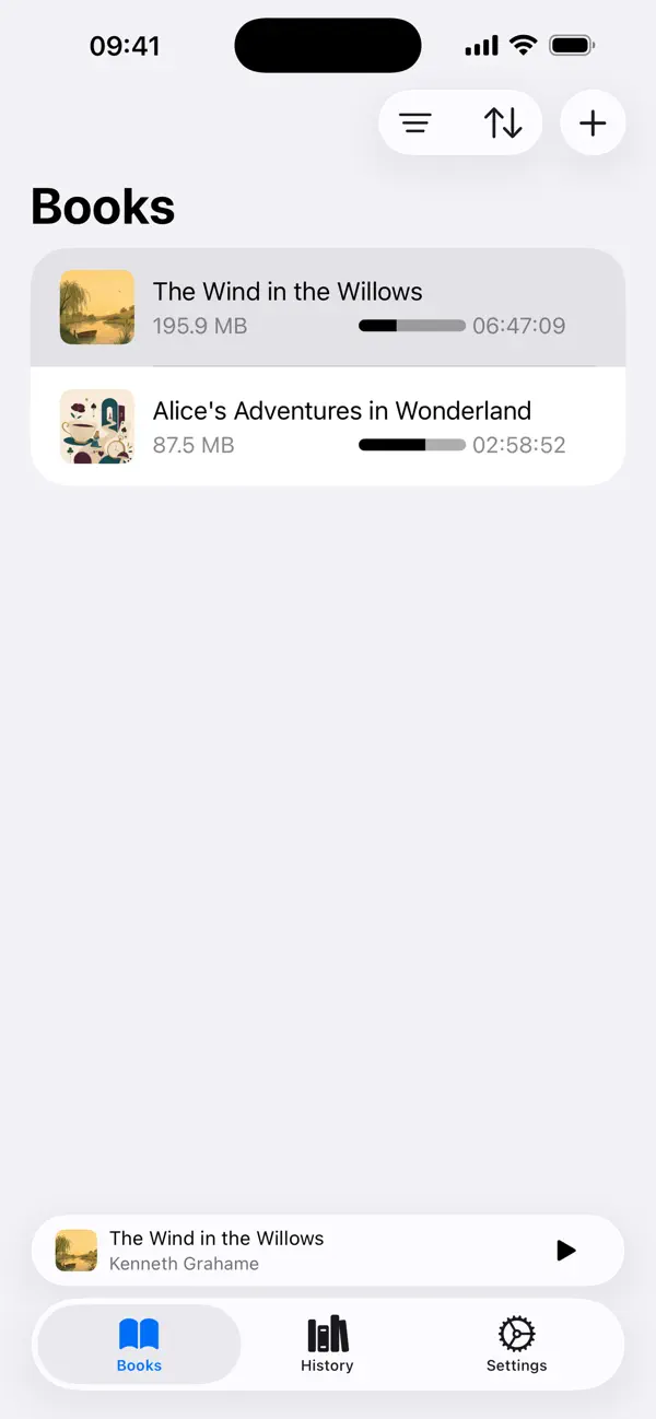 AudioBooks - MP3 & M4B player 截图 5