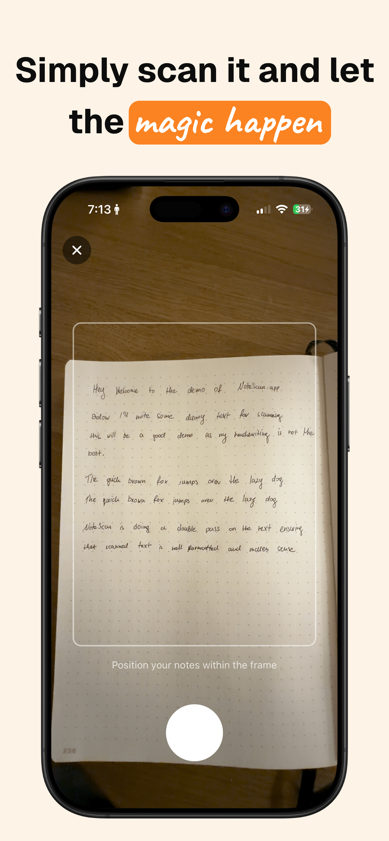 Note Scan: Handwriting to Text screenshot 3