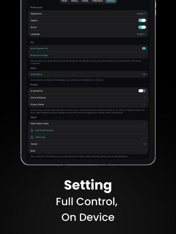 All QR Scanner iPad screenshot