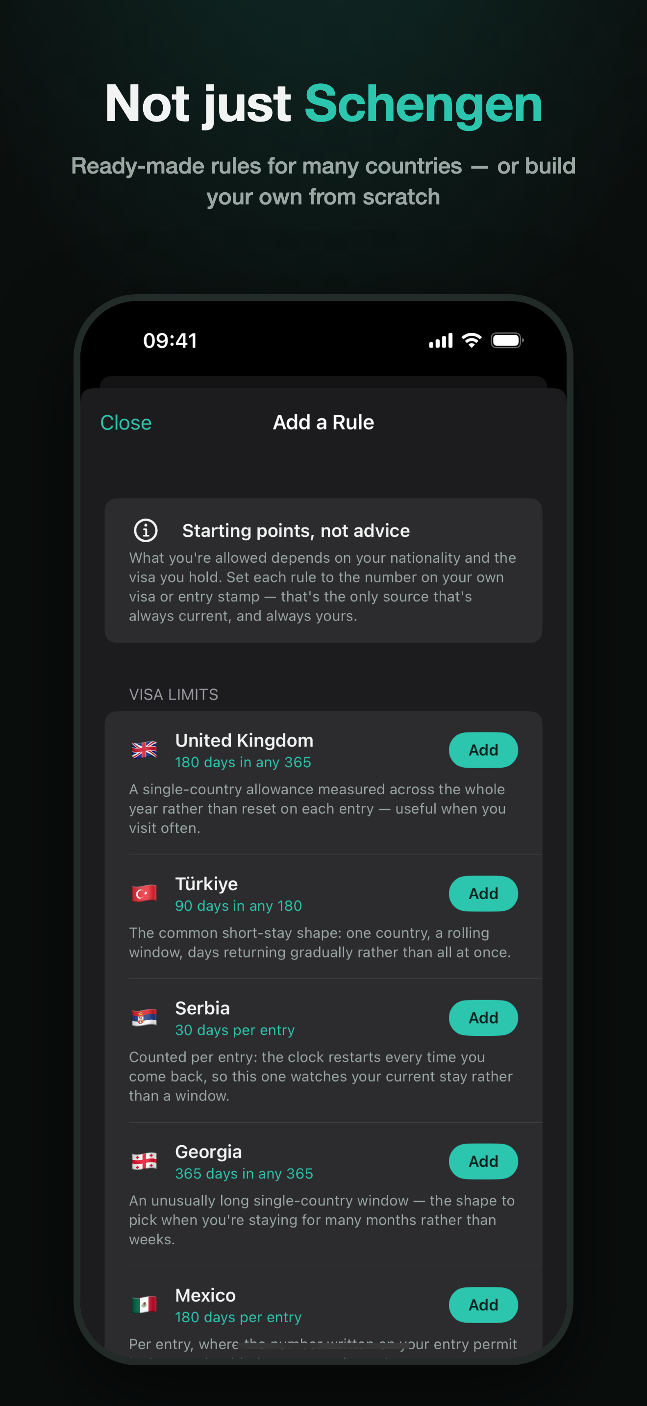 Daysabroad: Schengen & Tax screenshot 2