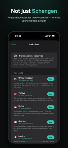 Daysabroad: Schengen & Tax screenshot