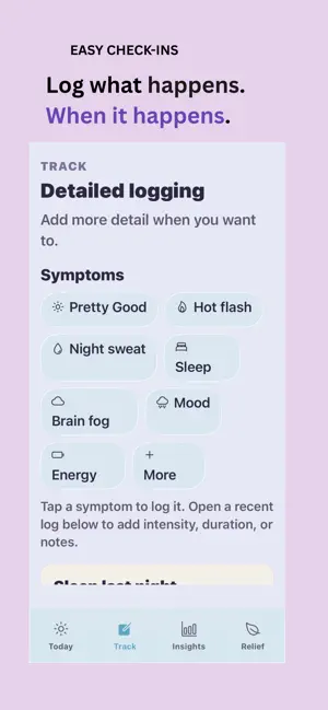 CalmFlow: Menopause Tracker screenshot 2
