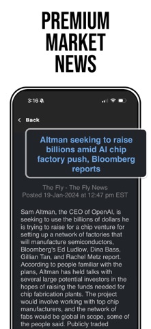 StockNanny: Stock Tracker iPhone screenshot