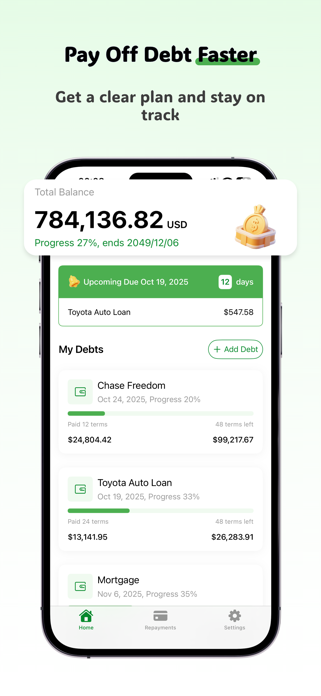 Debtoff – Debt Payoff Planner Screenshot 1 of 4