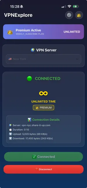VpnExplore screenshot 2