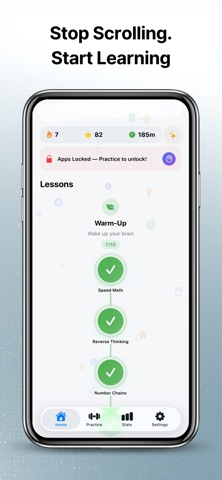 MathBrain: Smart Screen Unlock iPhone screenshot