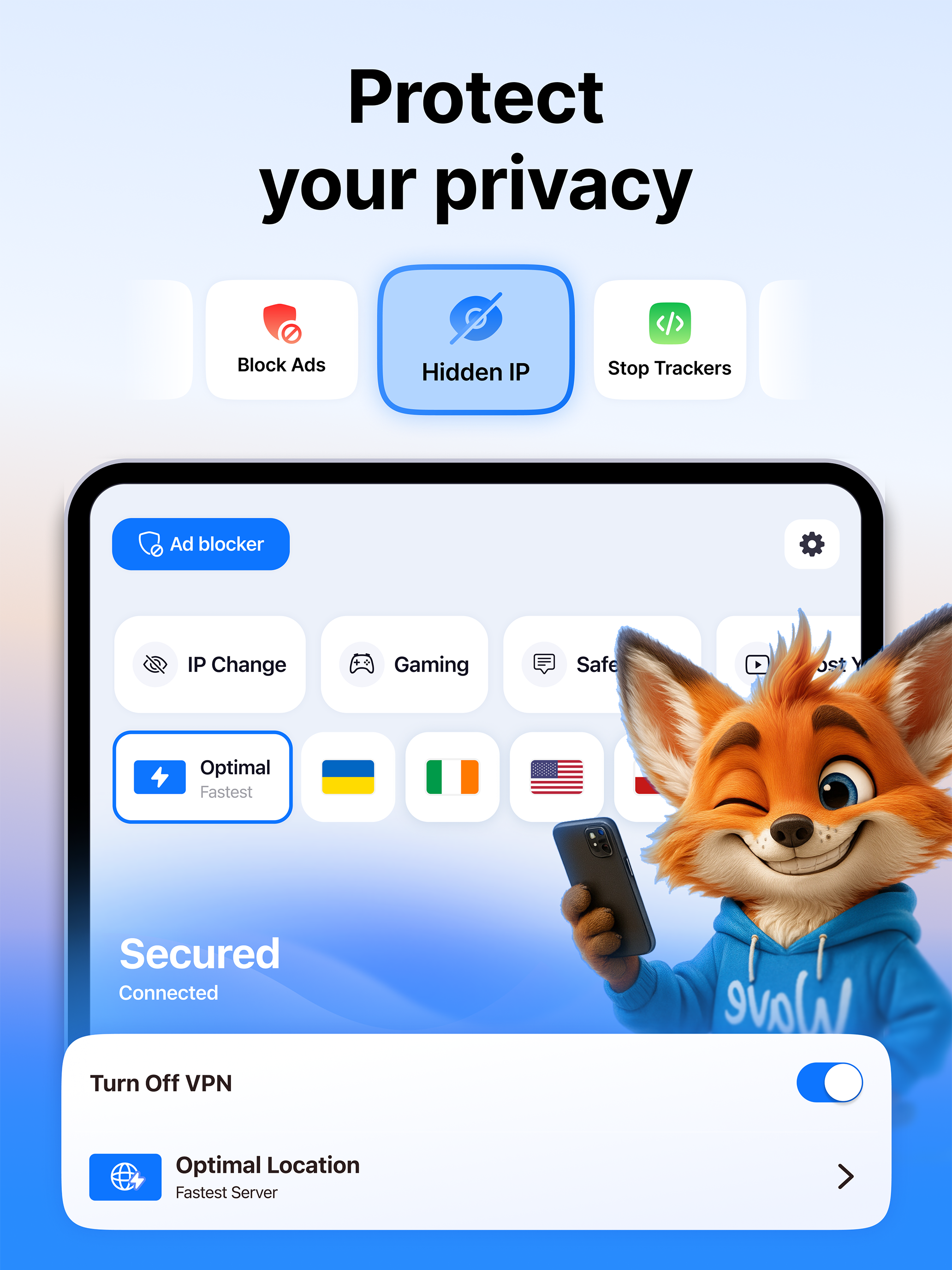 VPN Wave Proxy & AdBlock Pro screenshot 7