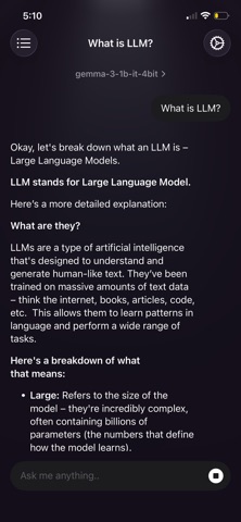Think Local: AI Private Chat screenshot