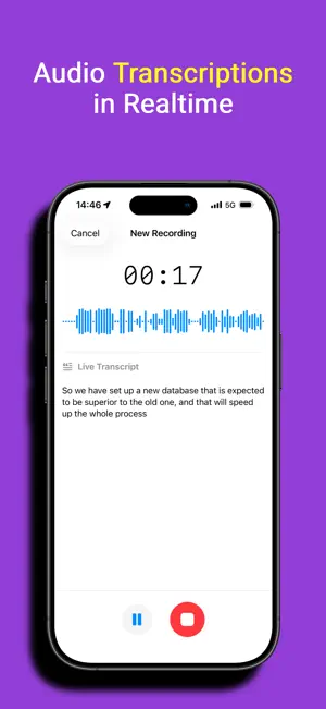 AudioQuill – Voice to Text screenshot 1
