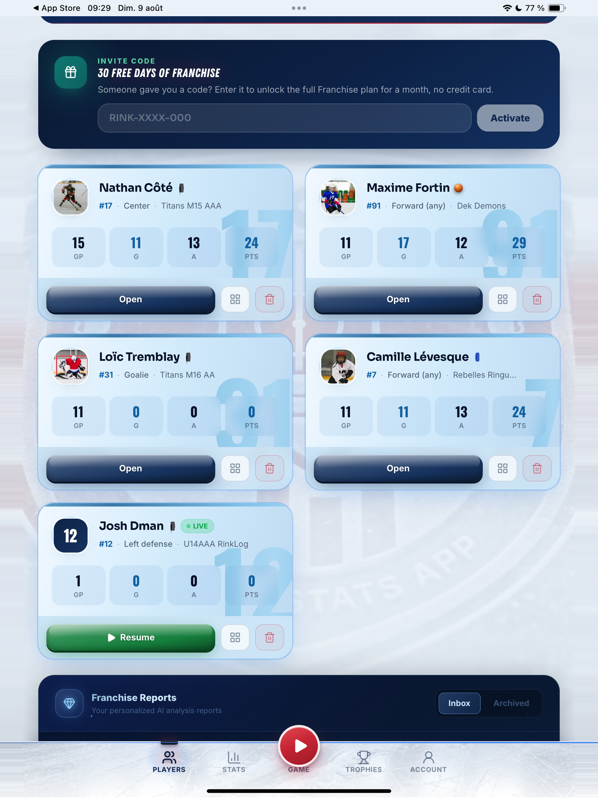 RinkLog: Hockey Stats Tracker screenshot 12