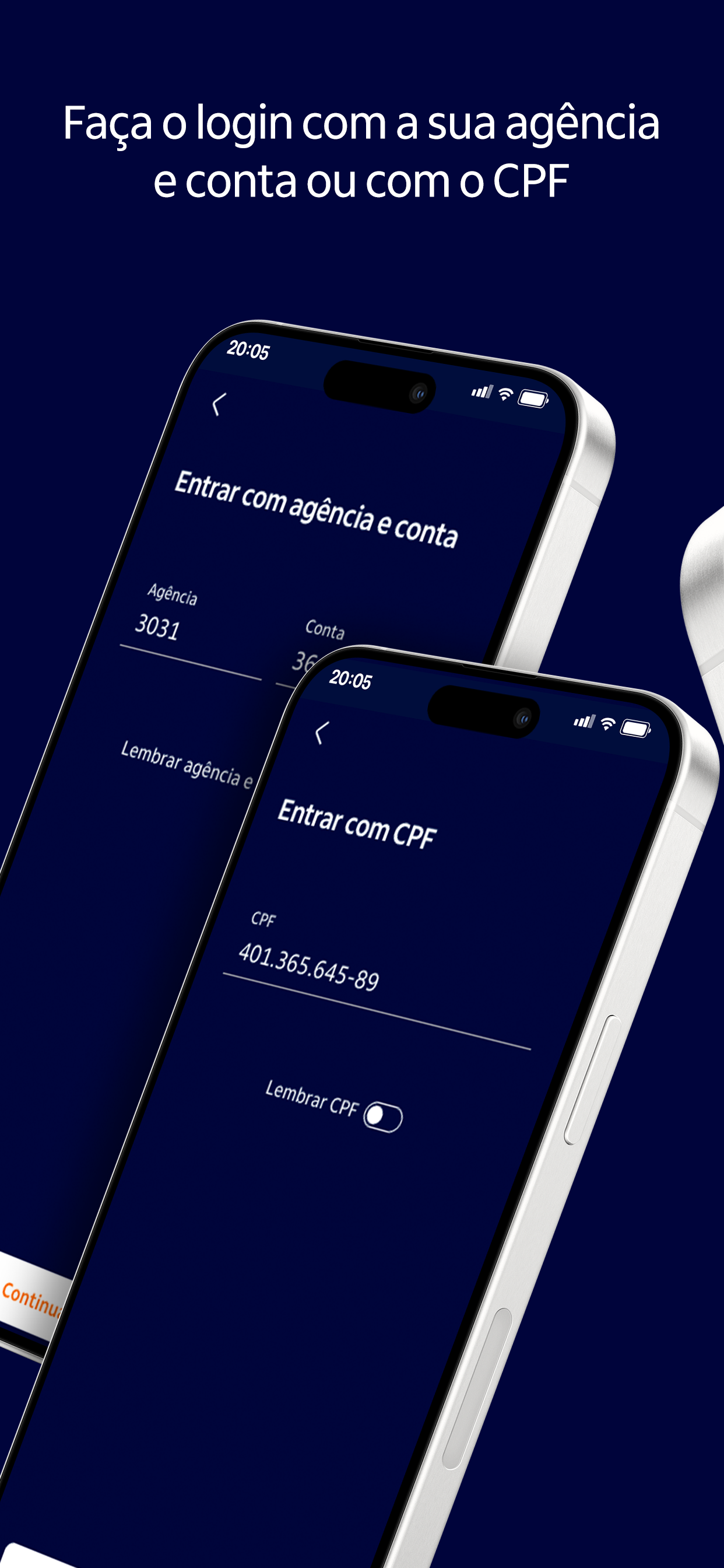 Personnalité: banco e cartão