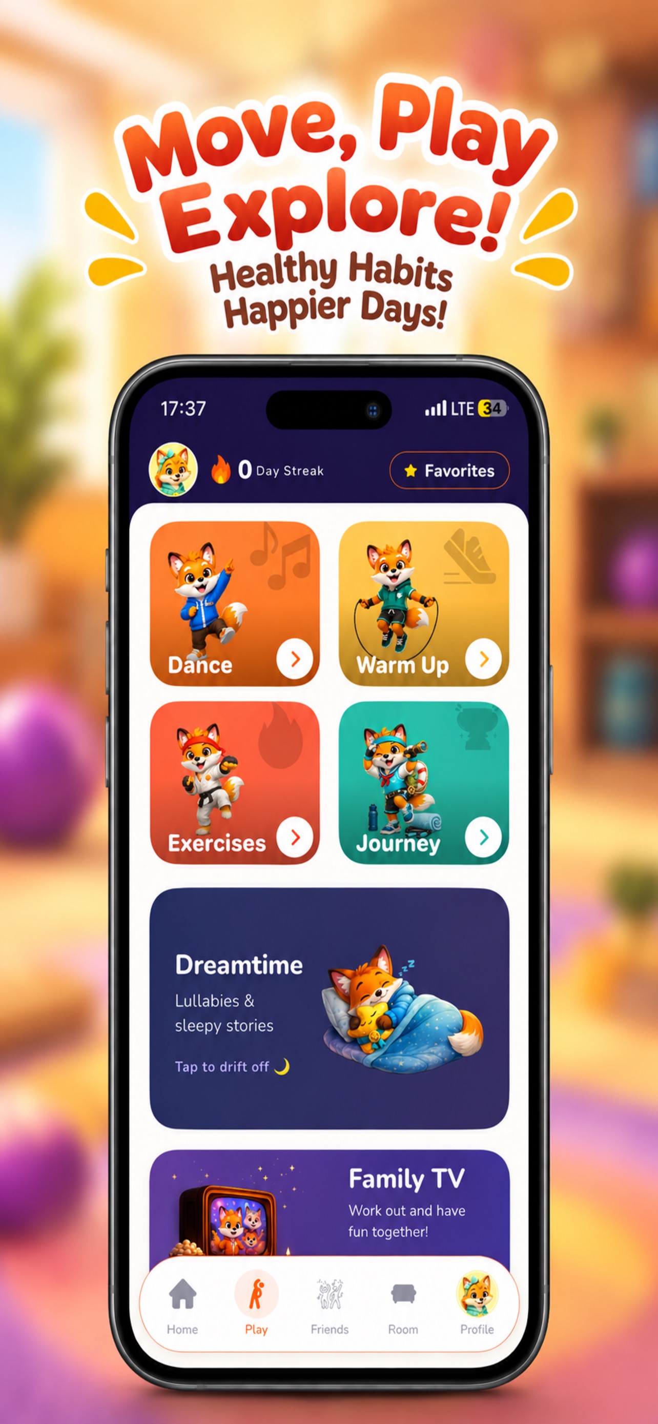 Screenshot 2 of FoxFit: Family Fitness & Dance