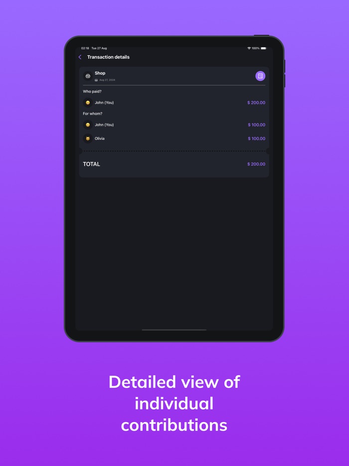 Check Split - Money Counter