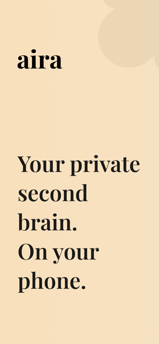 aira - Private second brain Screenshot 1 of 6