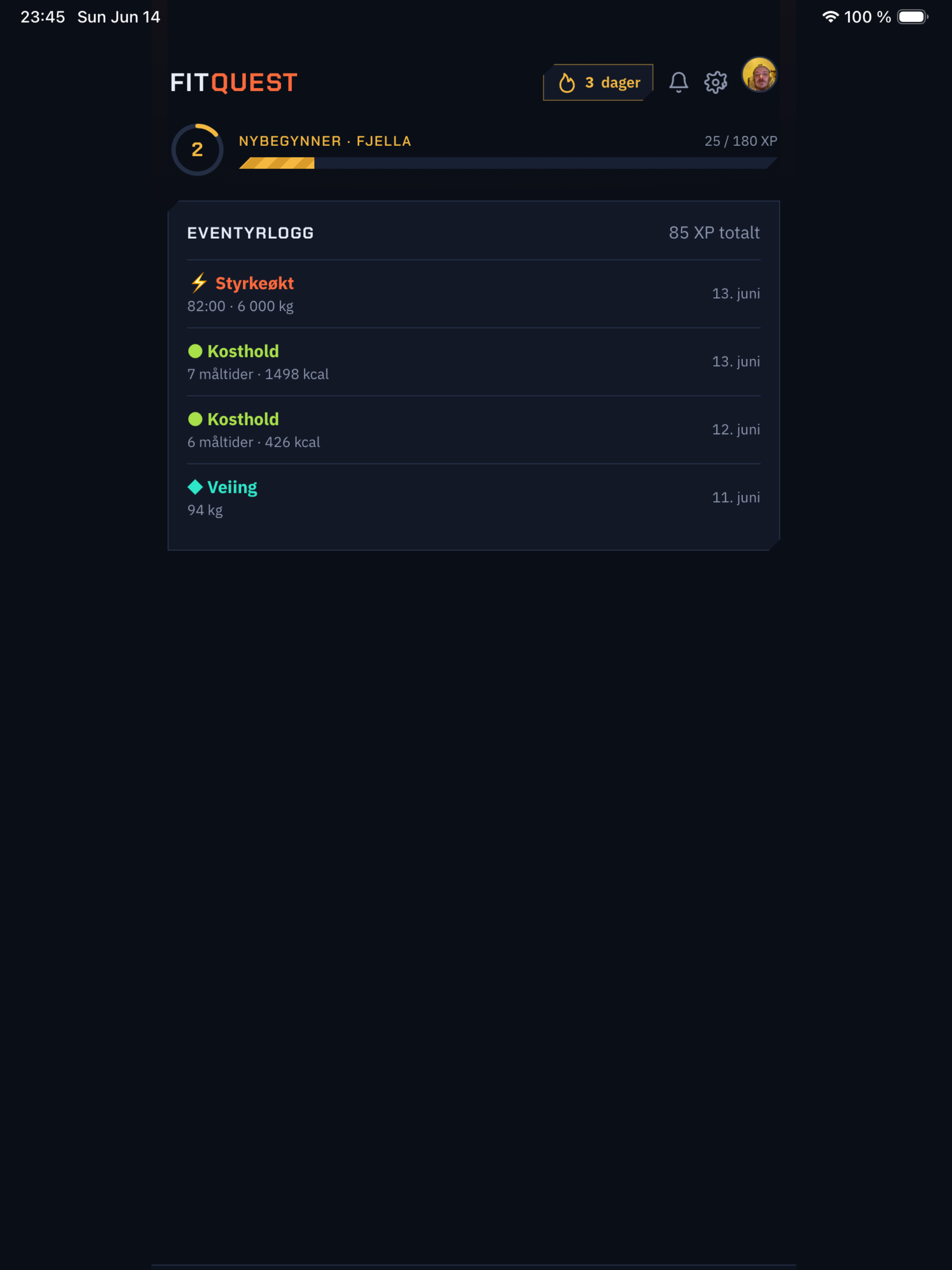 Fitquest Norge screenshot 18