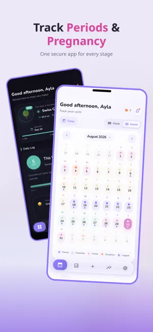 Ayla Period, Pregnancy Tracker screenshot 1