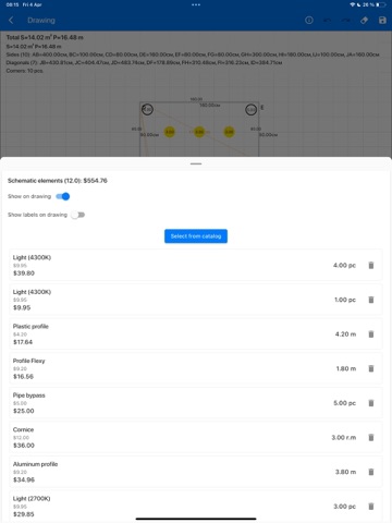 Ceilings: Measures & Estimates iPad screenshot