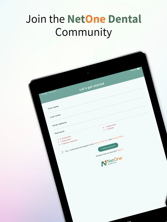 NetOne Dental - Professionals iPad screenshot 2 - Business app