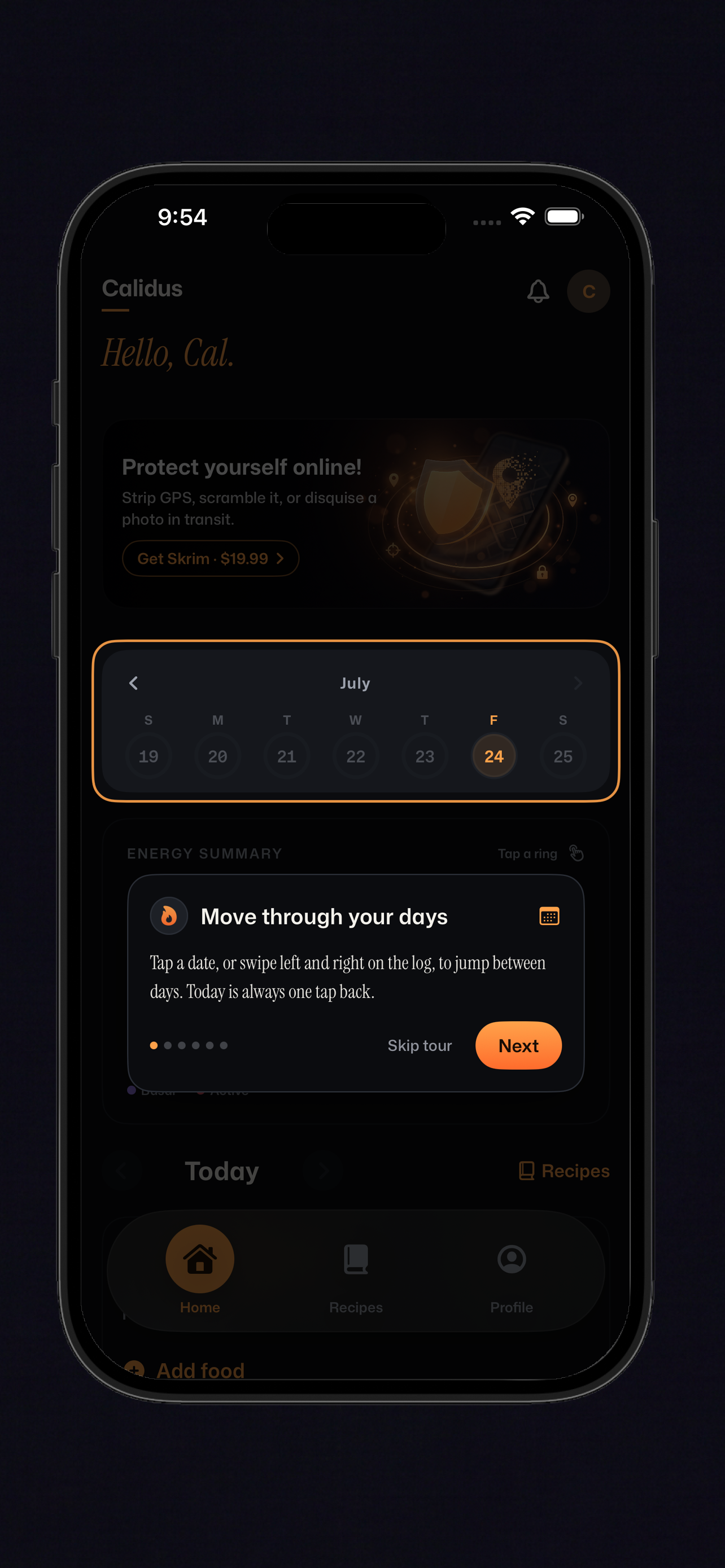 Calidus - Calorie Tracker screenshot 2