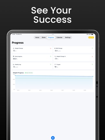GLP 1 Tracker: Shot Pal iPad screenshot