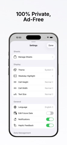 Minimal Habit & Routine - Rows Screenshot 6 of 8