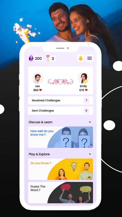 CoupleHug: Couple Games Online iPhone screenshot 1 - Lifestyle app