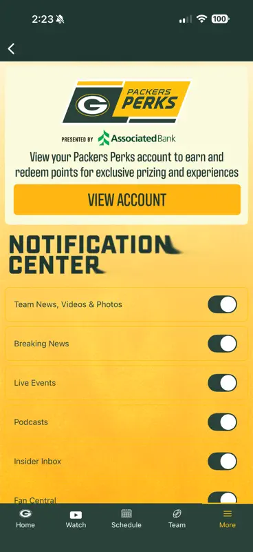 Green Bay Packers screenshot 4 of 5