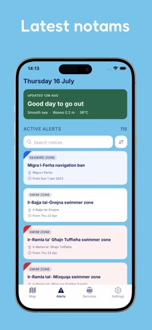 BlueBaħar App Store preview screenshot 2